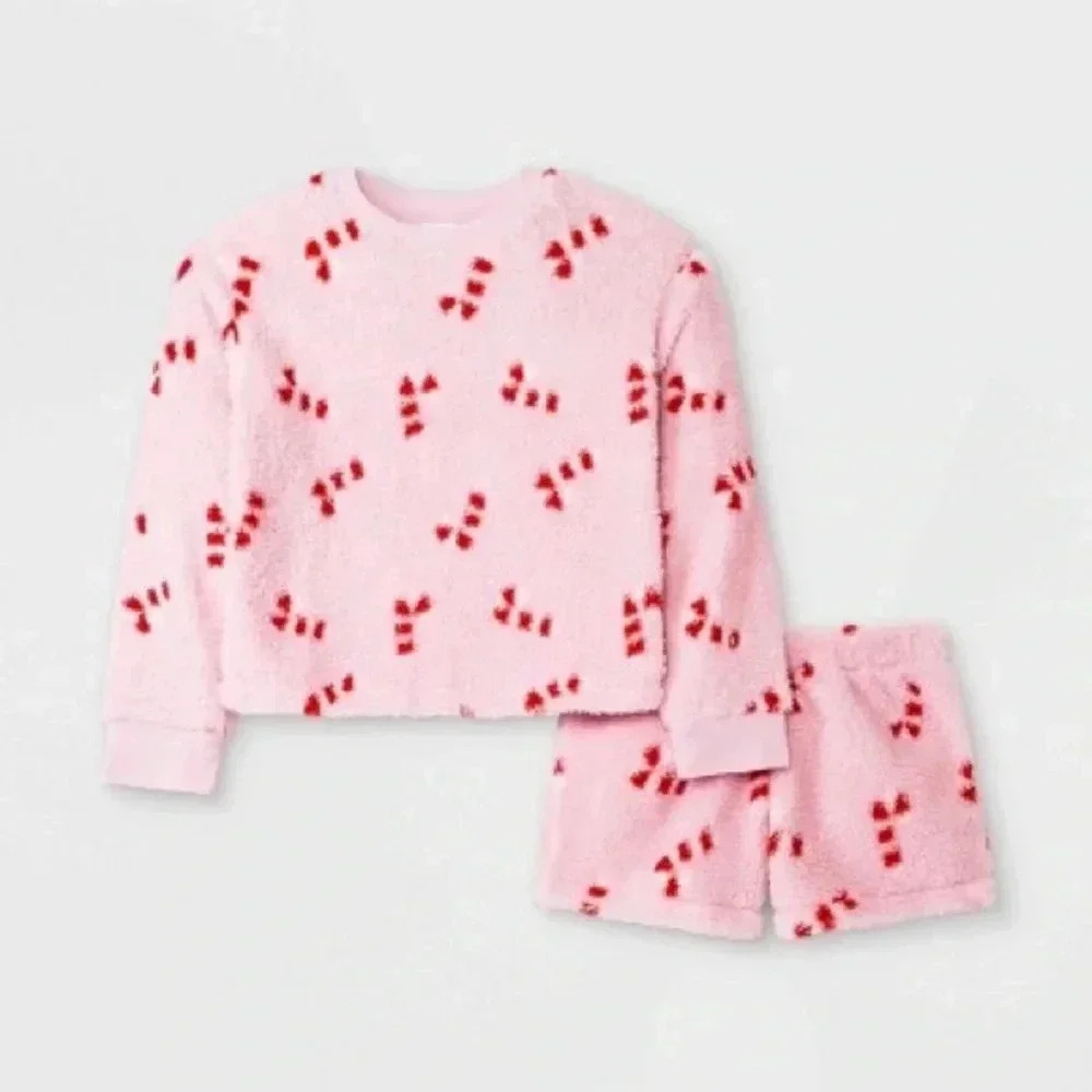 Art Class | Candy Cane Pajama Set NWT XS 4/5 - Picture 6 of 6